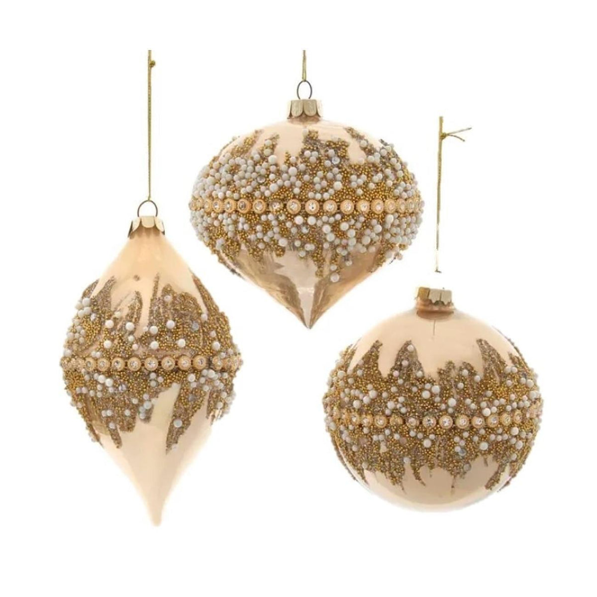 КОЛЕДНИ ТОПКИ GOLD BALL WITH JEWELS