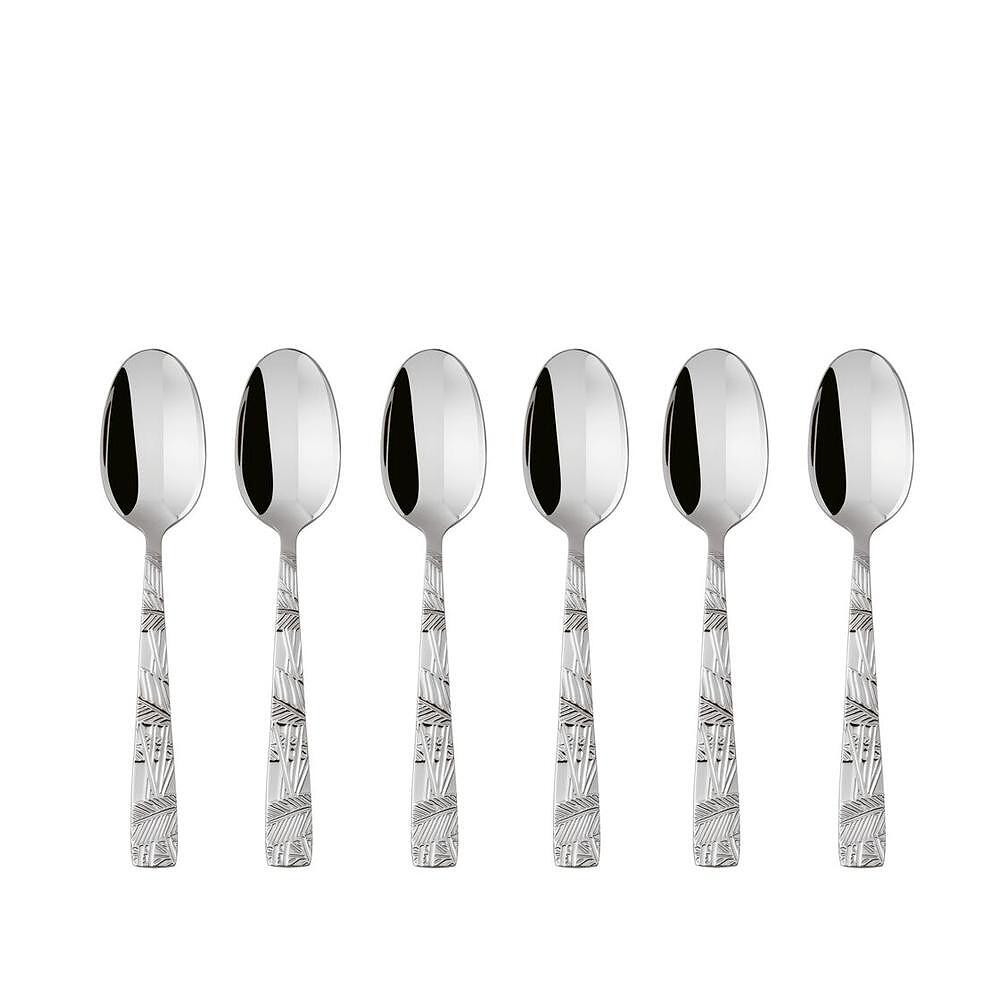 КОМПЛЕКТ ДЕСЕРТНИ ЛЪЖИЧКИ SAMBONET JUNGLE S/STEEL 6 Ч