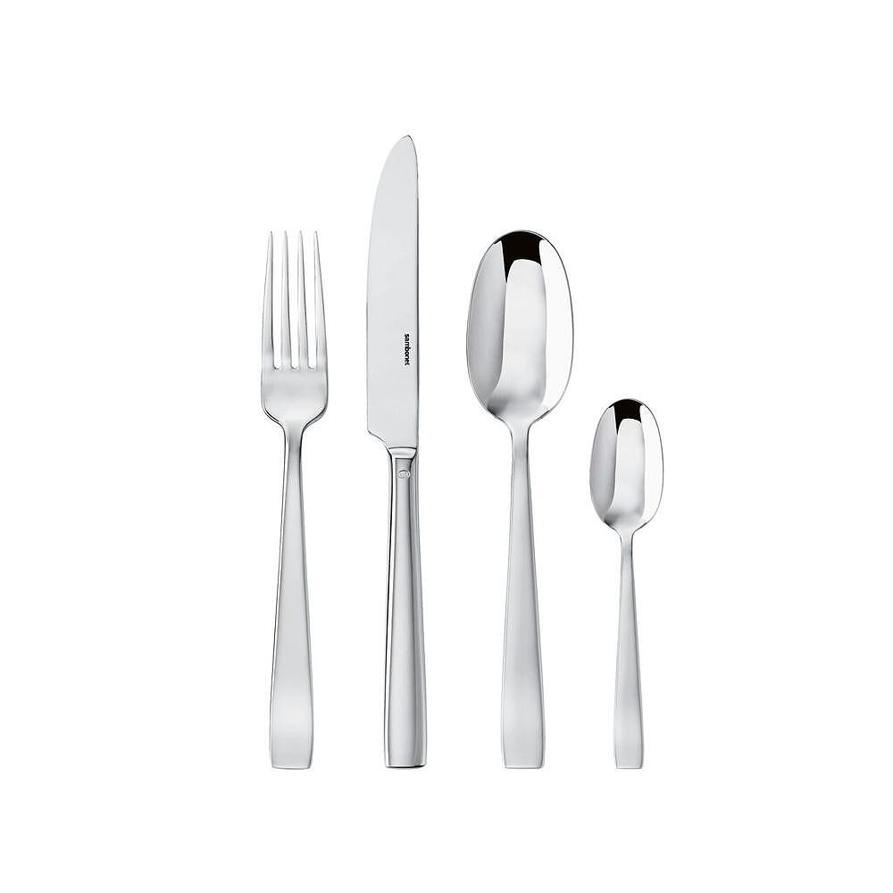 КОМПЛЕКТ ПРИБОРИ ЗА ХРАНЕНЕ SAMBONET FLAT S/STEEL 24 Ч