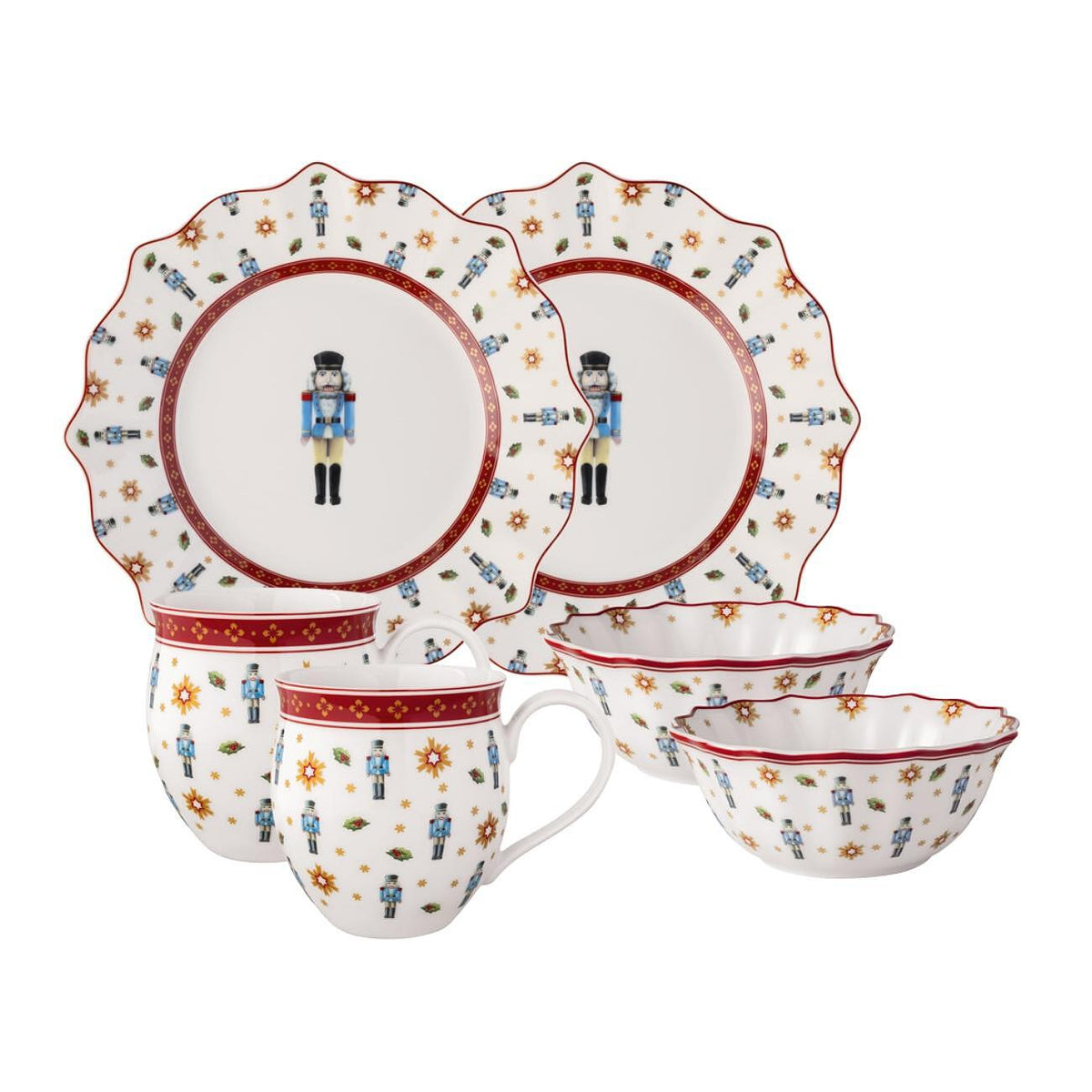 КОМПЛЕКТ ЗА ЗАКУСКА ЗА ДВАМА VILLEROY&BOCH NUTCRACKER 6Ч TOY`S DELIGHT