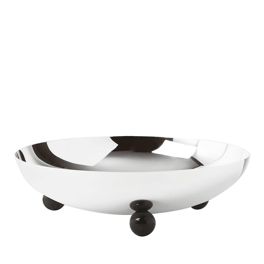 КУПА SAMBONET PENELOPE SILVERPLATED ЧЕРНО КРАЧ D26CM H7CM