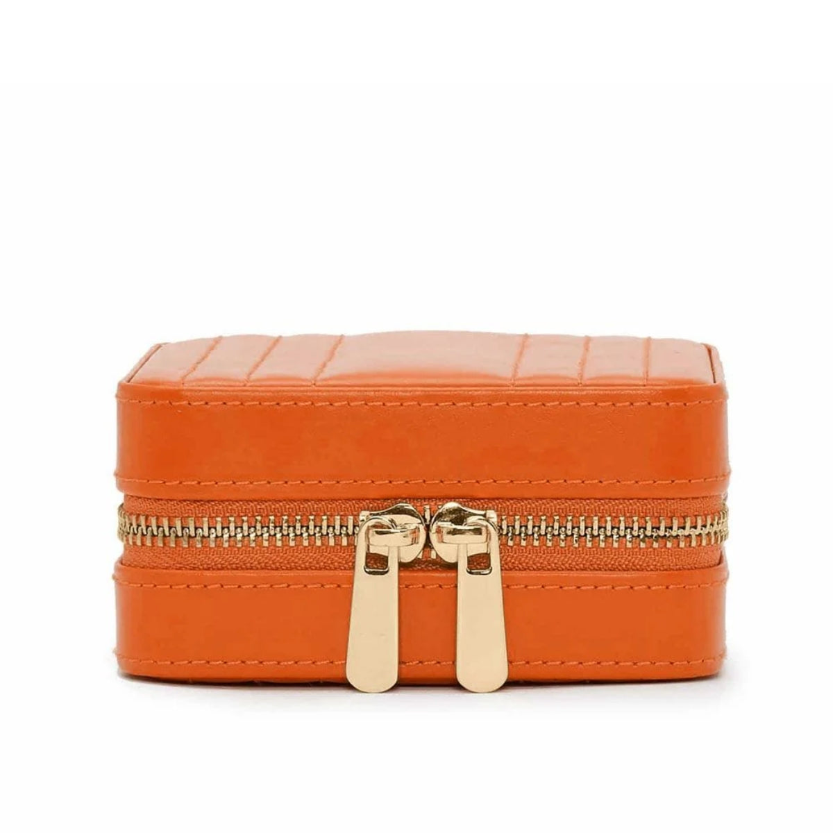 ЛУКСОЗНА ЧАНТА ЗА БИЖУТА МАЛКА WOLF MARIA SMALL ZIP CASE TANGERINE