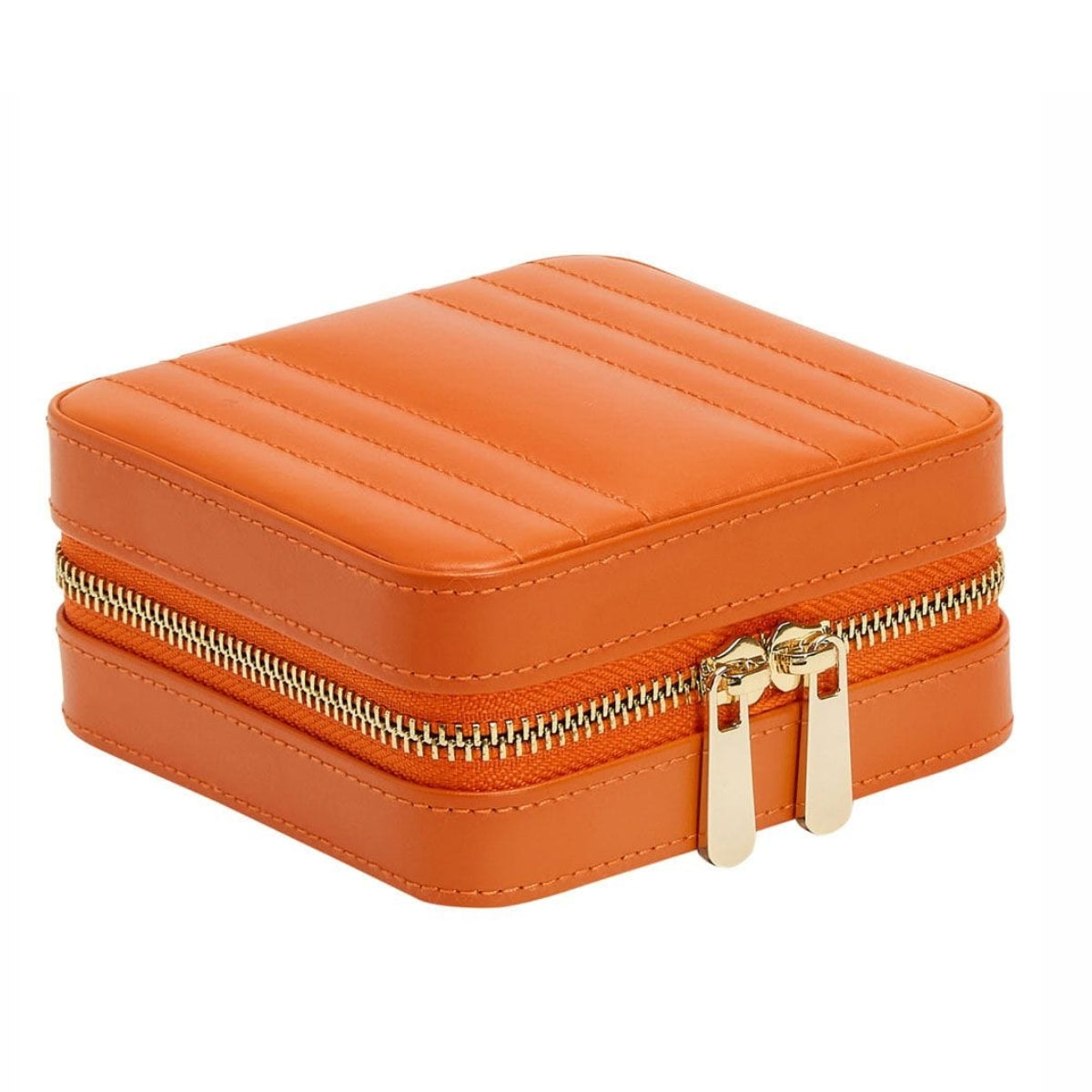 ЛУКСОЗНА ЧАНТА ЗА БИЖУТА МАЛКА WOLF MARIA SMALL ZIP CASE TANGERINE