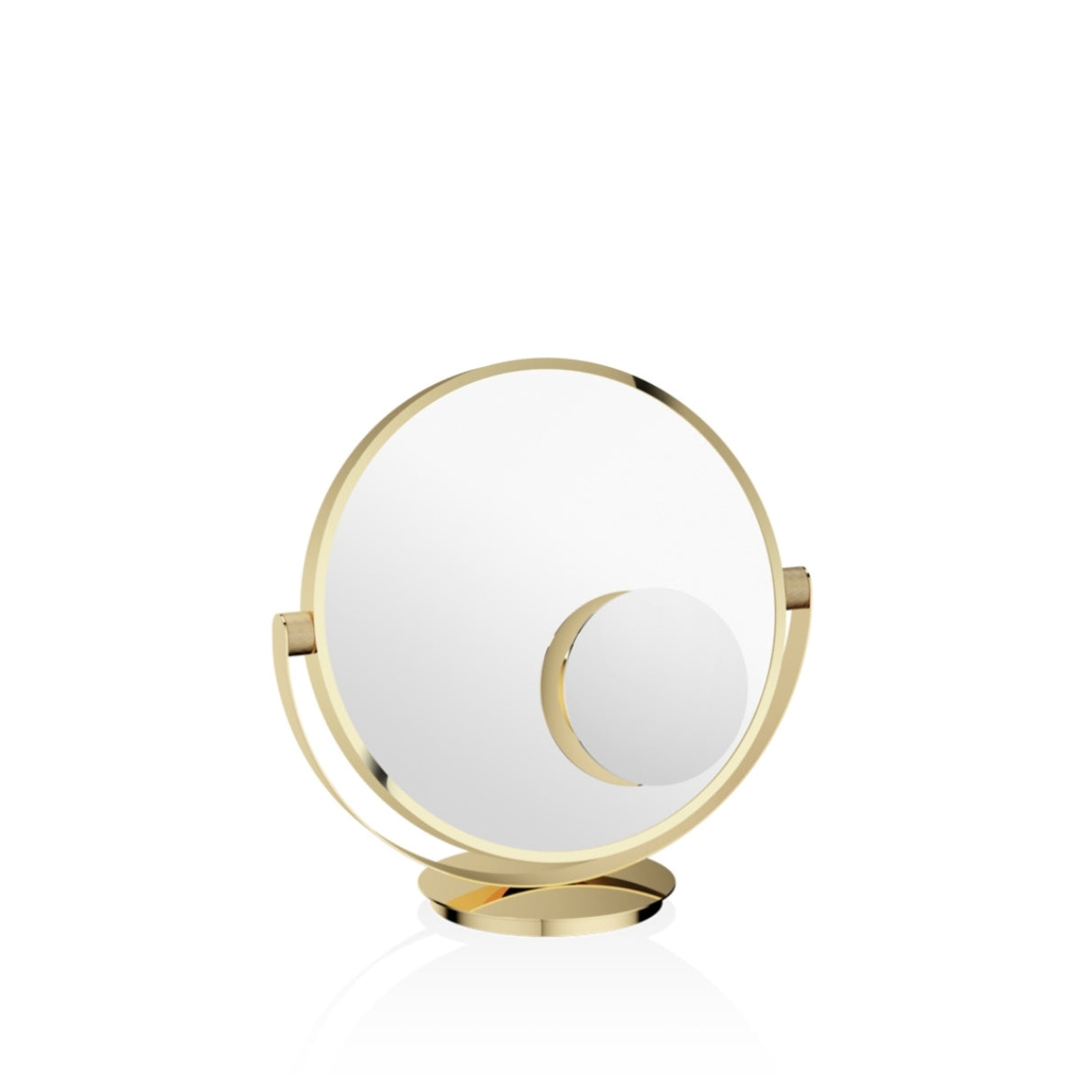 КОЗМЕТИЧНО ОГЛЕДАЛО С УВЕЛИЧИТЕЛНО МАЛКО ОГЛЕДАЛО С МАГНИТ DECOR WALTHER VANITY GOLD 24K