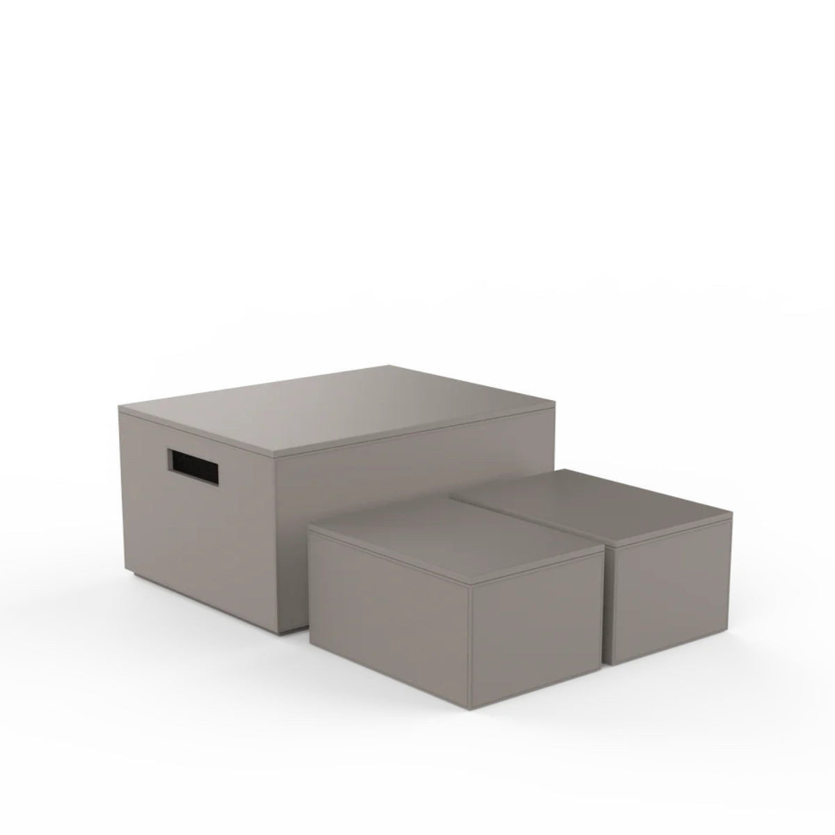 СЕТ 3БР КУТИИ ЗА СЪХРАНЕНИЕ DECOR WALTHER BROWNIE 3BOX TAUPE