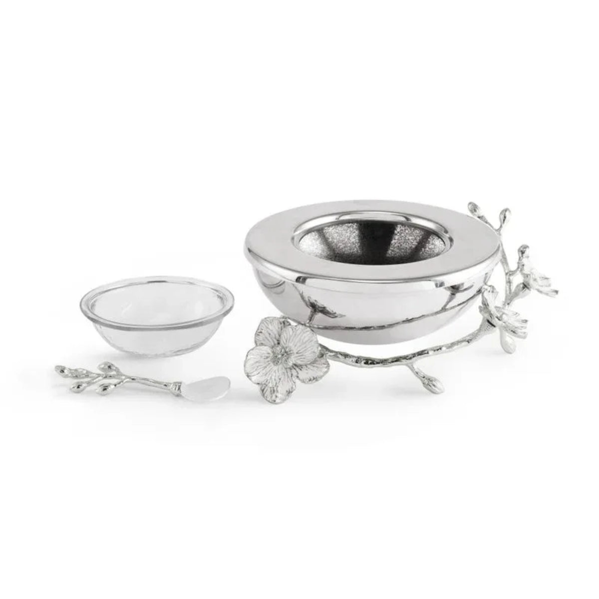 КУПА ЗА ХАЙВЕР С ЛЪЖИЧКА MICHAEL ARAM SILVER ORCHID 21Х19 СМ