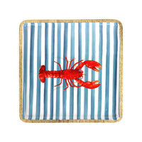 КВАДРАТНО ДЪРВЕНО ПЛАТО LOBSTER LINES 30Х30СМ