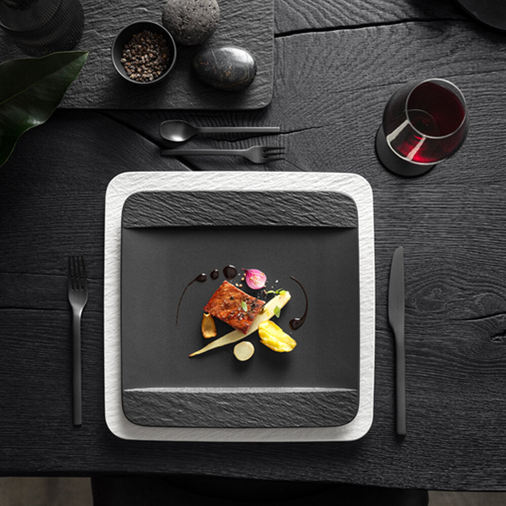 КВАДРАТНА ОСНОВНА ЧИНИЯ VILLEROY & BOCH MANUFACTURE ROCK BLACK