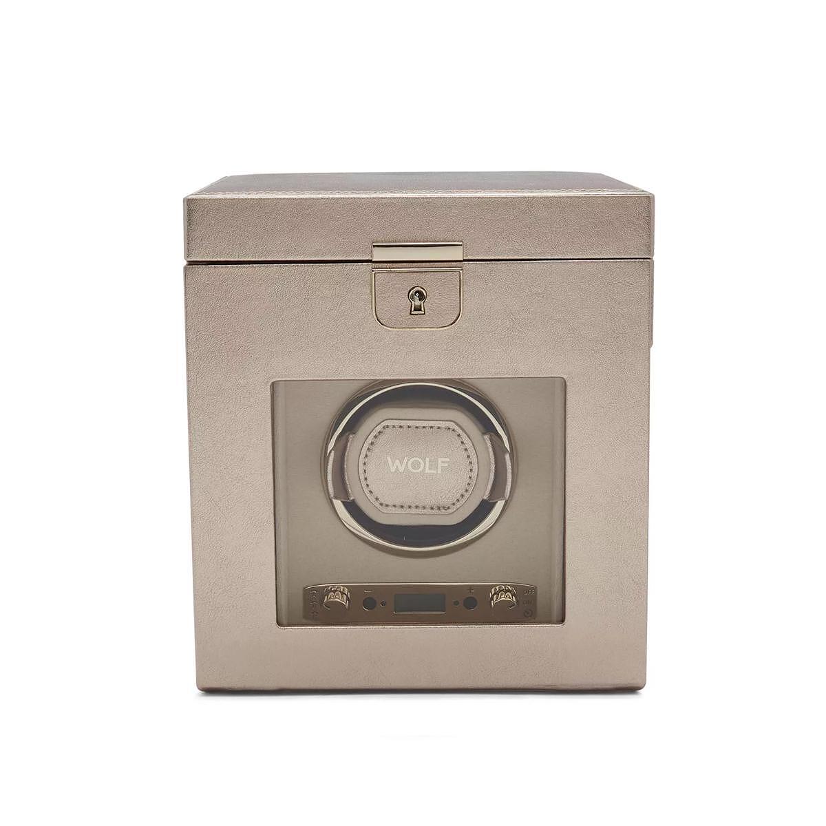 ЛУКСОЗНА КУТИЯ ЗА САМОНАВИВАНЕ НА МЕХАНИЧНИ ЧАСОВНИЦИ 1БР WOLF PALERMO ROSE GOLD