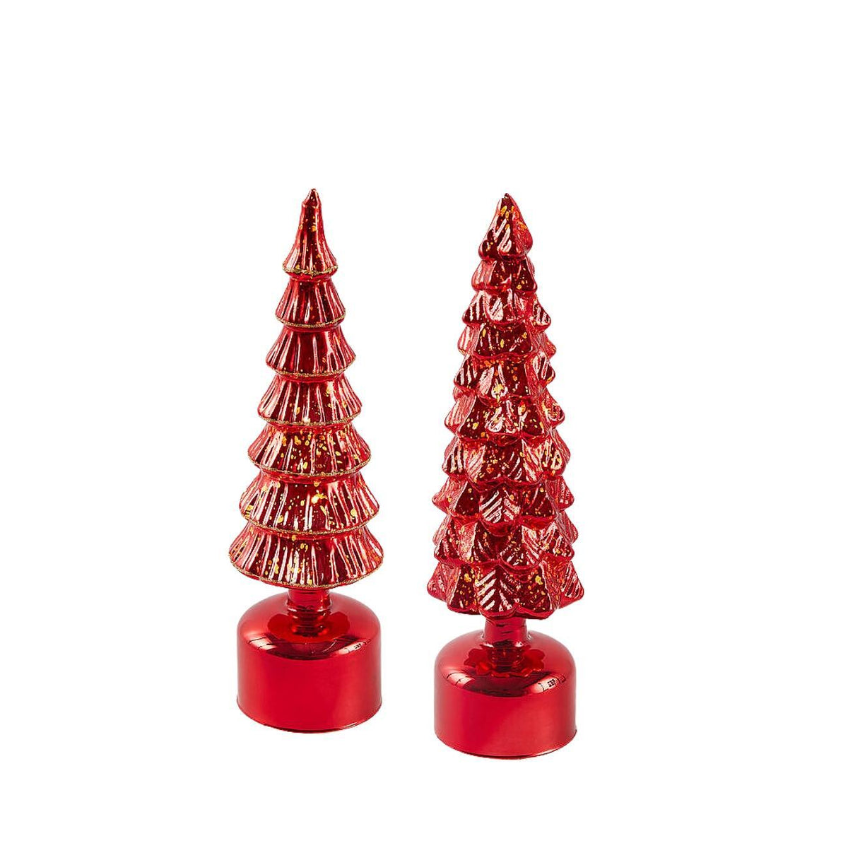 МУЗИКАЛНА LED СВЕТЕЩА ДЕКОРАТИВНА ЕЛХА TWIST RED 35 СМ