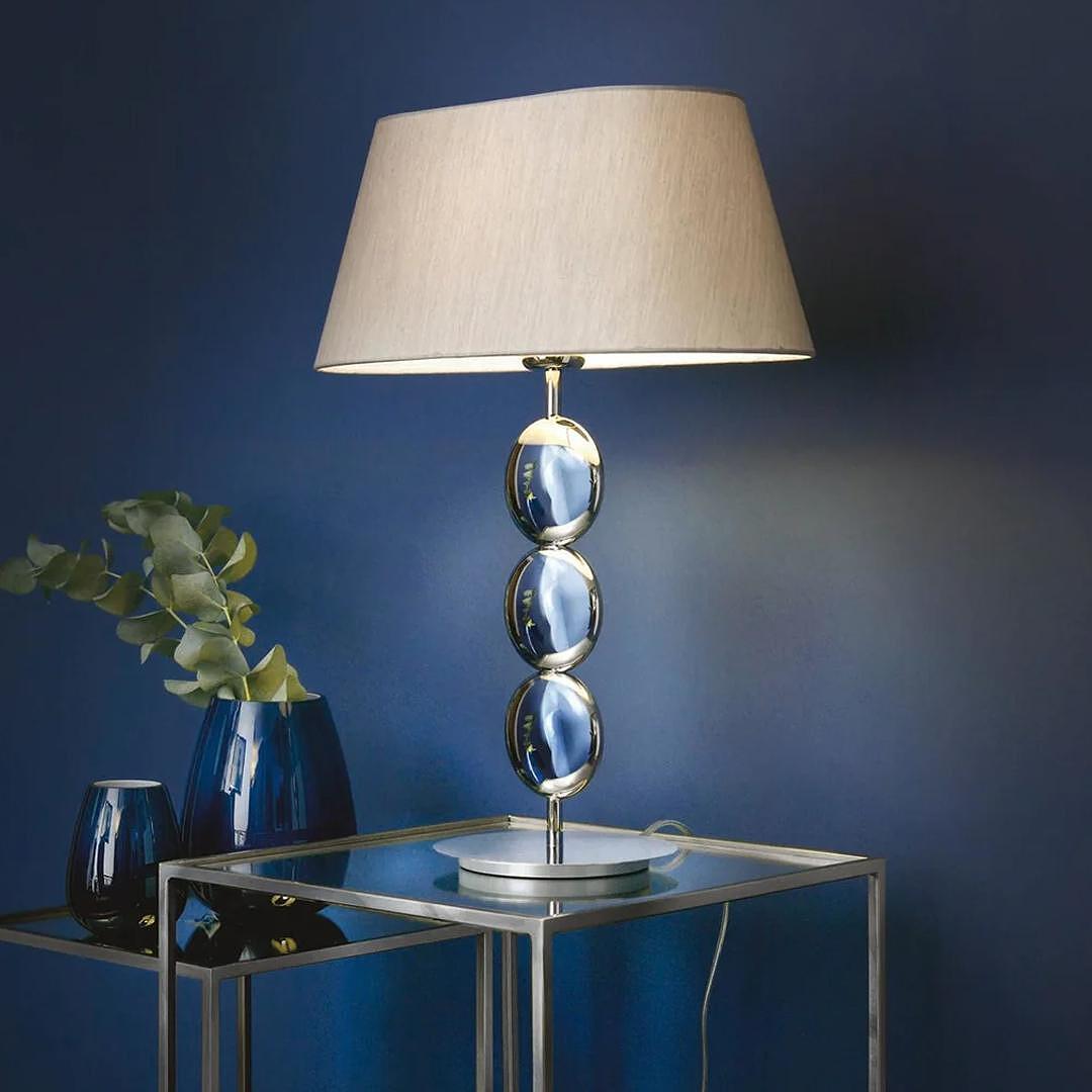 НАСТОЛНА ЛАМПА VILLEROY&BOCH SOFIA S/STEEL ХРОМ H 55СМ