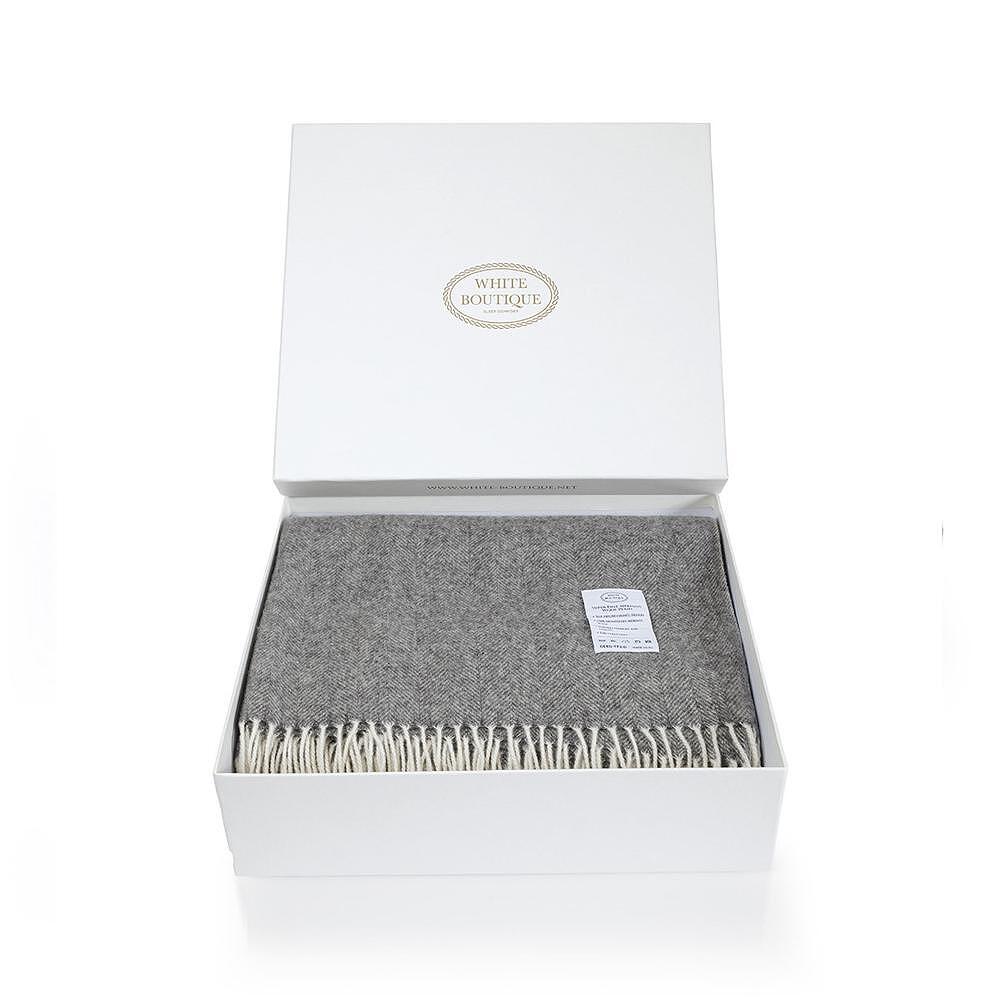 ОДЕЯЛО WHITE BOUTIQUE WINTERBERRY 140/200 - ТЪМНО СИВО 7-11