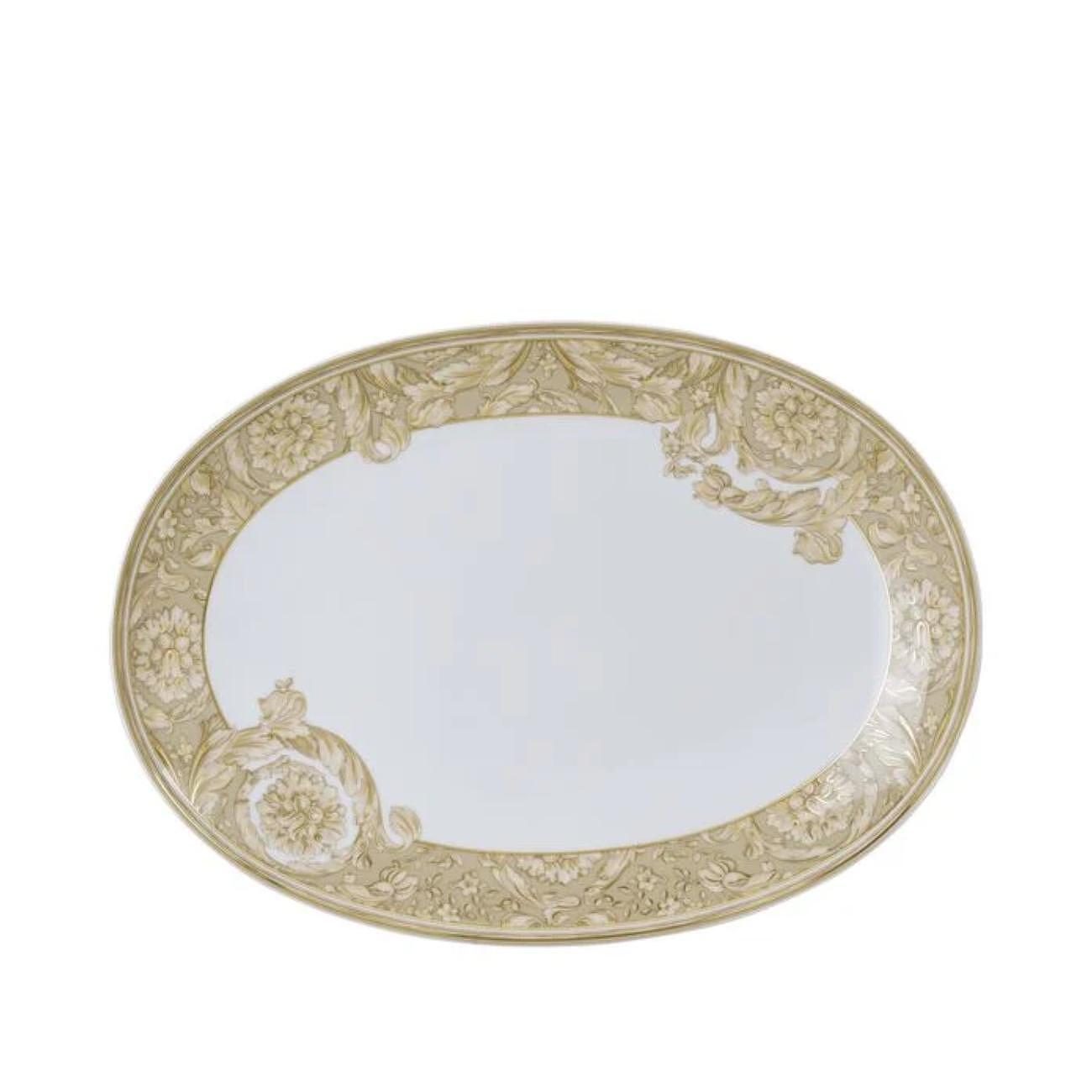 ОВАЛНО ПЛАТО 33 СМ VERSACE BAROCCO BEIGE