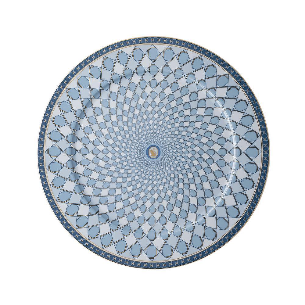ПЛАТО 33СМ SIGNUM ROSENTHAL SWAROVSKI СИНЬО