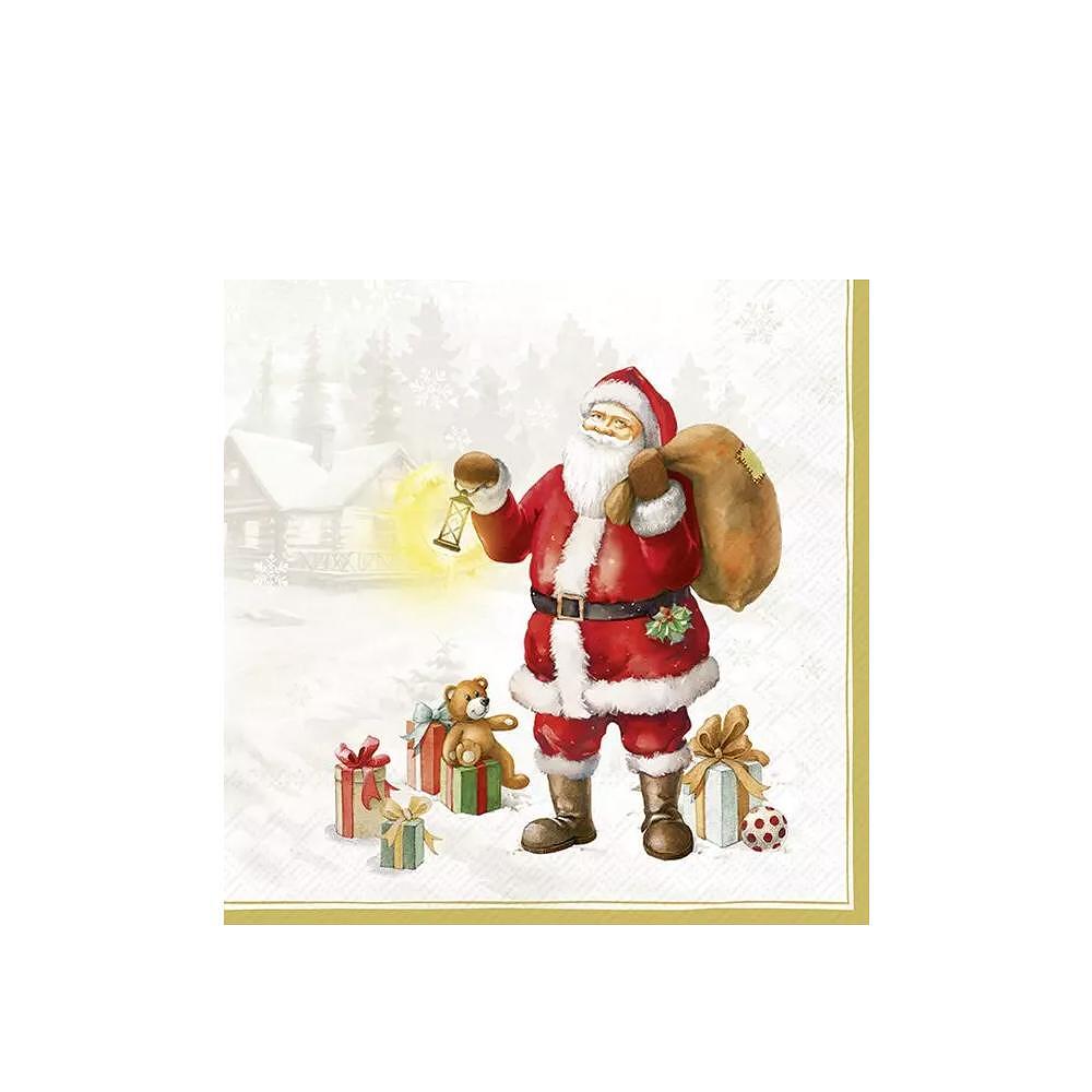 САЛФЕТКИ IHR HAPPY SANTA GOLD
