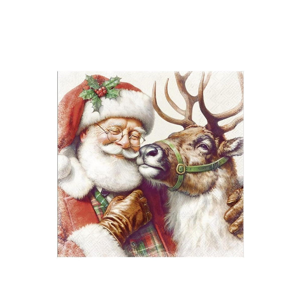 САЛФЕТКИ IHR SANTA`S BEST FRIEND CREAM