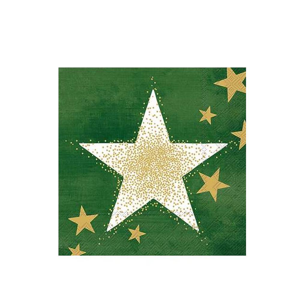 САЛФЕТКИ IHR SHINING STARS GREEN GOLD