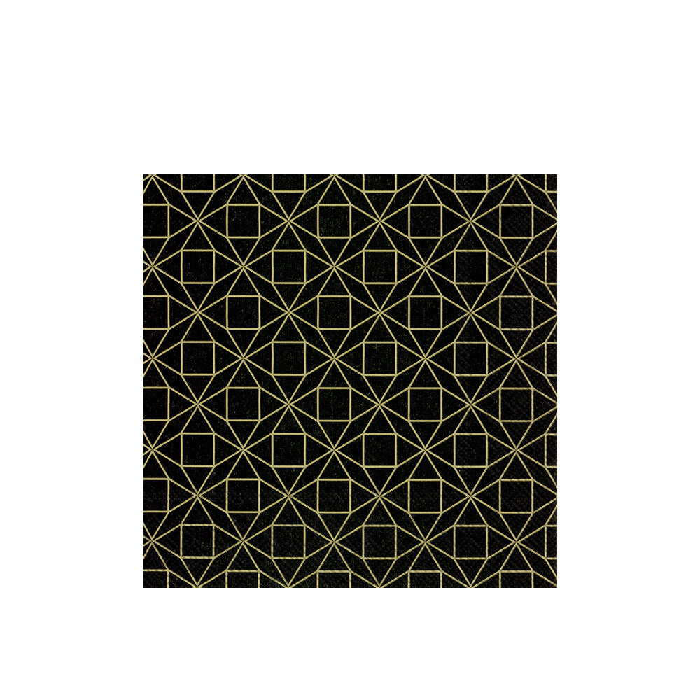 САЛФЕТКИ SQUARE PATTERN BLACK