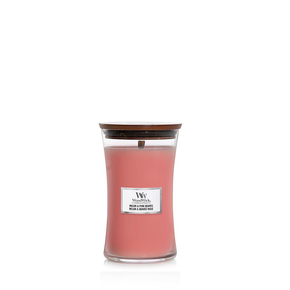 СВЕЩ WOOD WICK MELON AND PINK QUARTZ