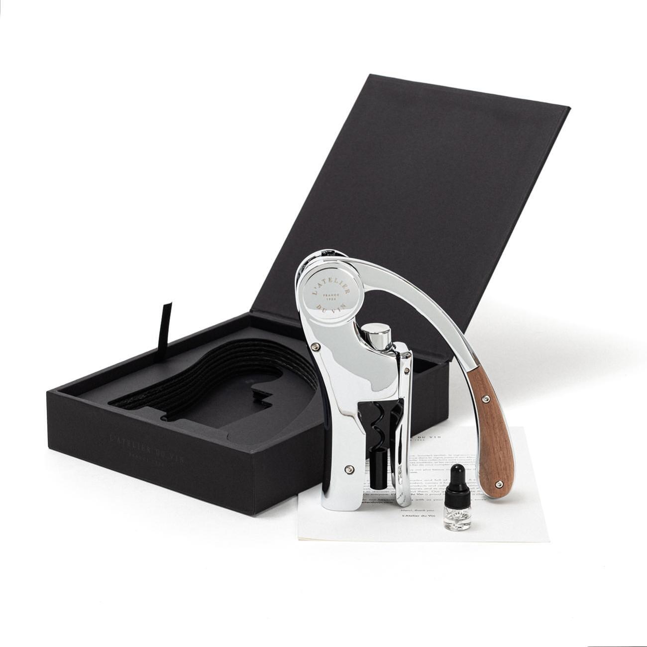 ТИРБУШОН L`ATELIER DU VIN OENO MOTION WOOD&CHROME