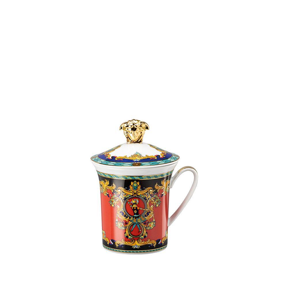 ЮБИЛЕЙНА ЧАША MUG VERSACE WITH LID 30 YEARS LE ROI SOLEI