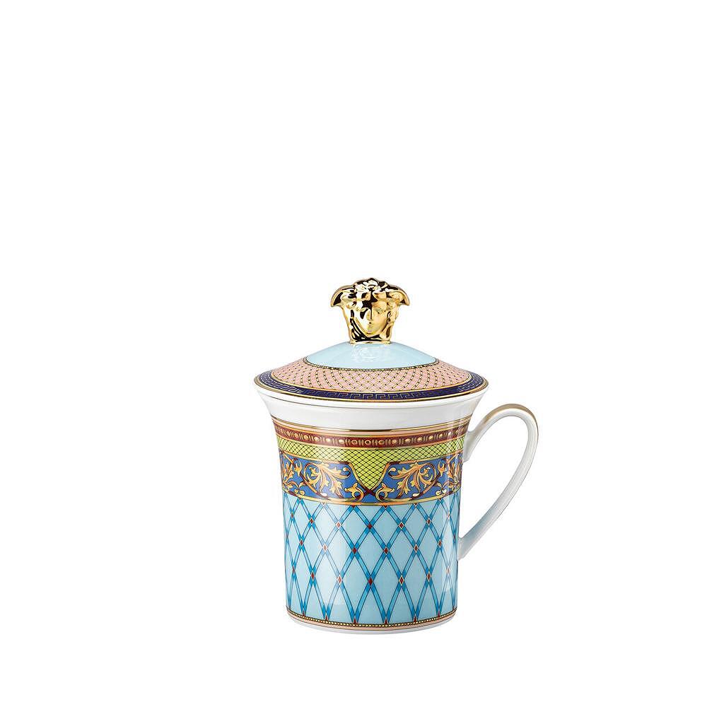 ЮБИЛЕЙНА ЧАША VERSACE MUG WITH LID 30 YEARS RUSSIAN DREA