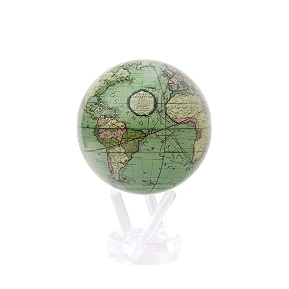 ВЪРТЯЩ СЕ ГЛОБУС MOVA  ANTIQUE TERRES GREEN  11.5СМ
