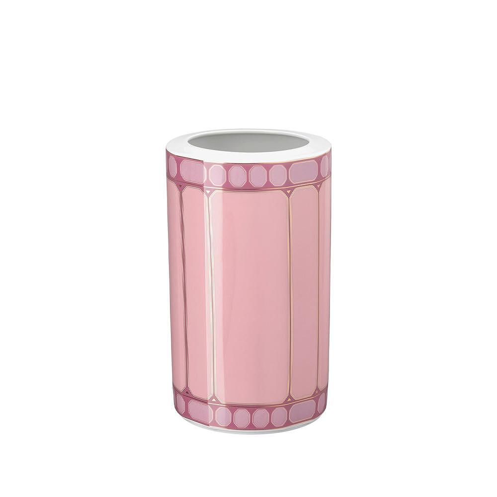 ВАЗА 27СМ ROSENTHAL SIGNUM SWAROVSKI ROSE РОЗОВ